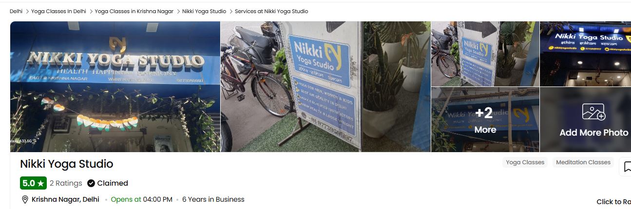Nikki Yoga Studio Delhi